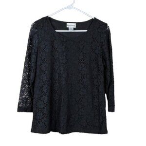 Rebecca Malone Whimsigoth Top Black Size Small